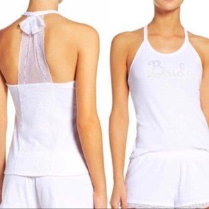 Betsey Johnson Bride Tank with White Lace Veil